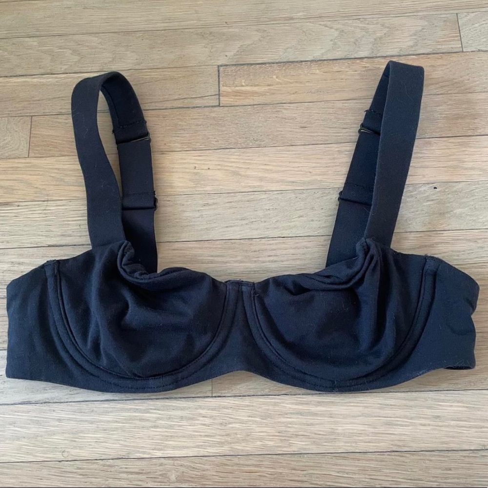 Black skims bra